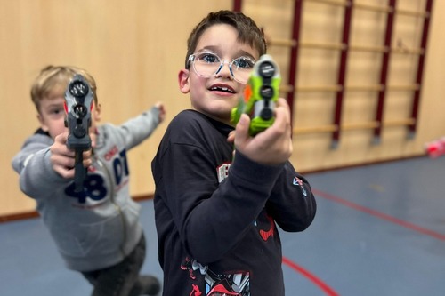 Lasergame Gymzaal!