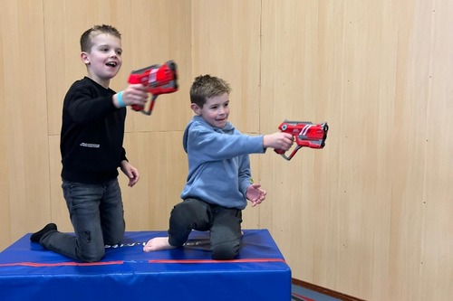 Gymzaal lasergamen!