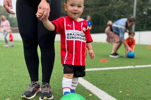 Foto bij Peutervoetbal les: Mei-Juni