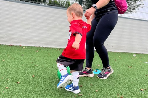 Foto bij Peutervoetbal les: Mei-Juni