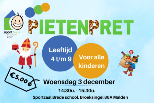 Foto bij Pietenpret Malden en Heumen